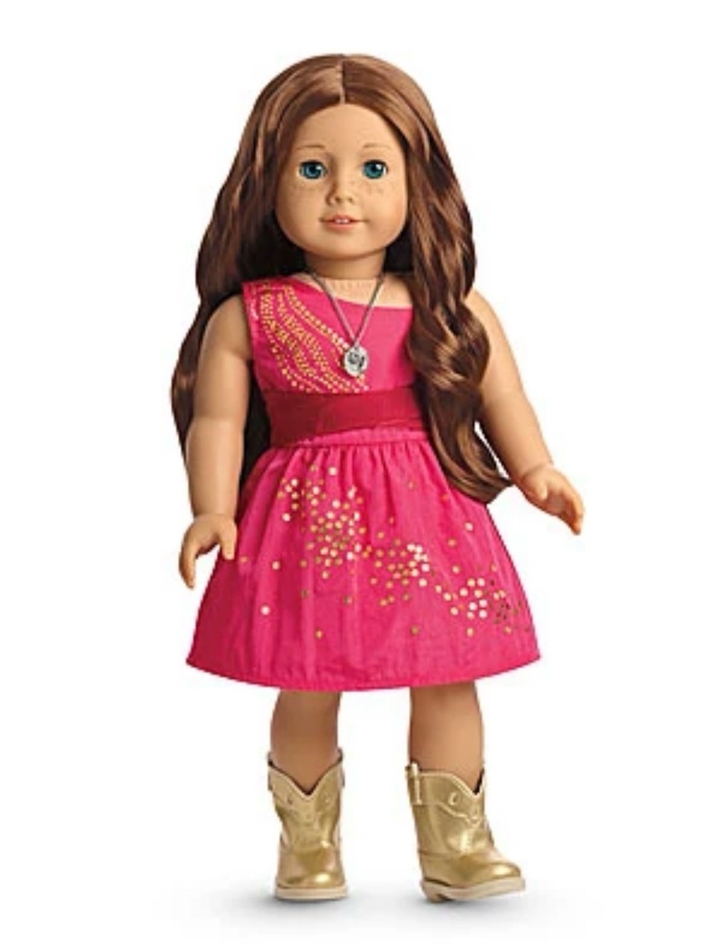 American Girl Saige Sparkle dress outfit EUC